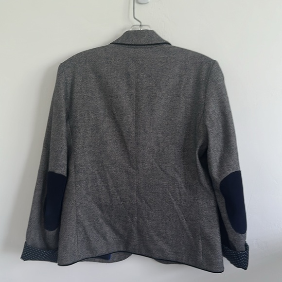 GAP Academy Blazer Navy Herringbone with Elbow patches - Picture 3 of 3